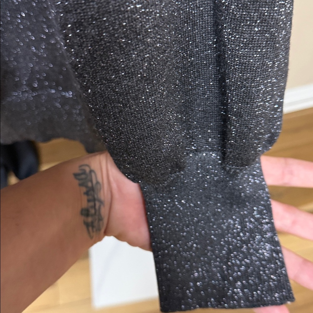 Black with silver glitter “sparkle” through out! XXL - Picture 4 of 5